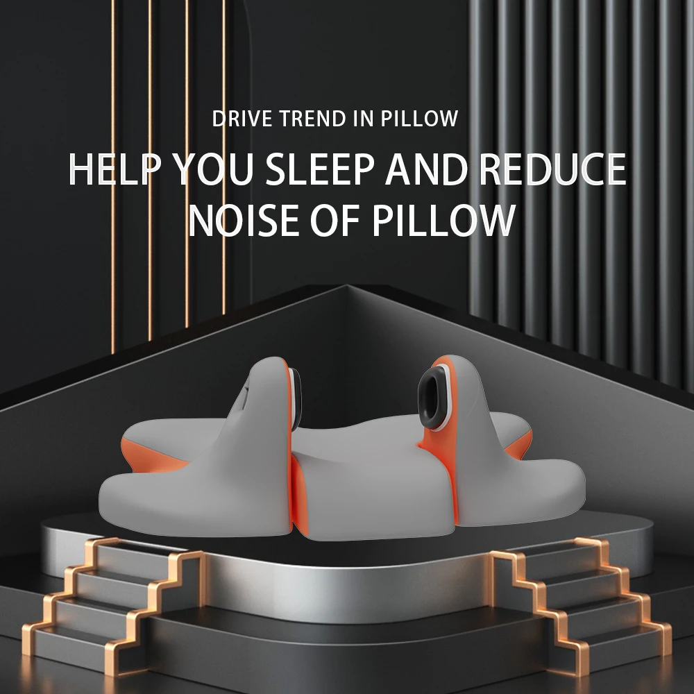 Sleeper Pillow Noise Canceling Massage Pillow Nylon Support Memory Foam Pillow