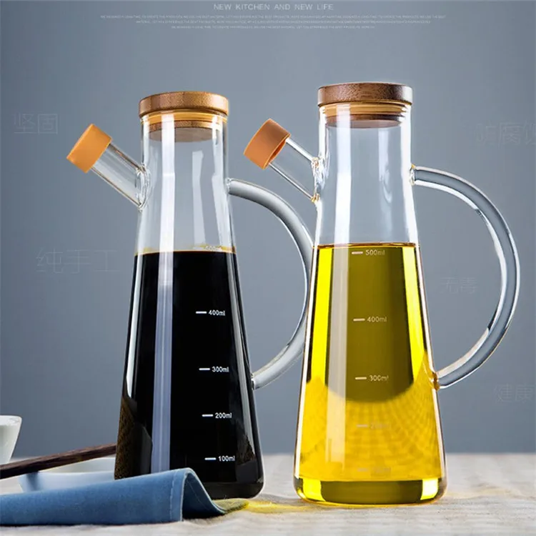 Kitchenware Products Kitchenware Glass Jar Oil Pot High Borosilicate Glass Oil Bottle