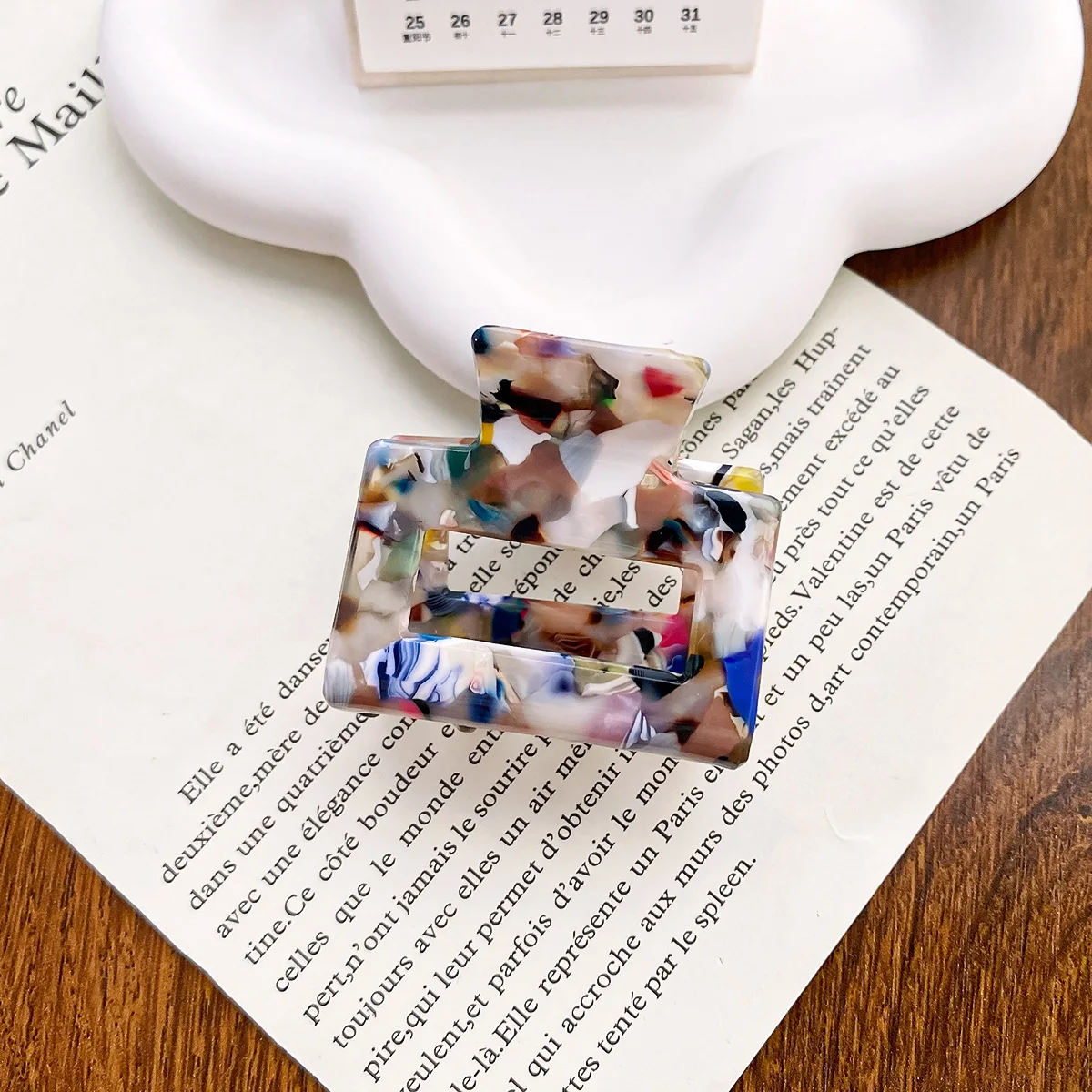 Wholesale Acetate Small Hair Claws Grabbing Clip Fashion Hairpin Hair Claw For Women Accessories Headdress