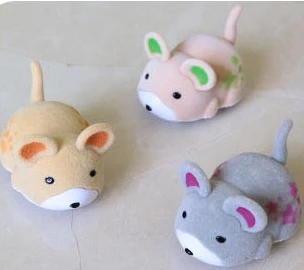Мини-мышь питомец игрушка плюшевая кошка на батарейках
