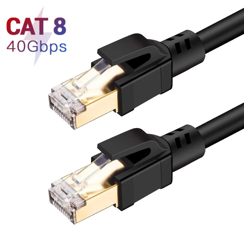 High Quality 40gbps 2000mhz Rj45 Interface Lan Network Cat8 cable Patch Cord Cat8 Ethernet Cable