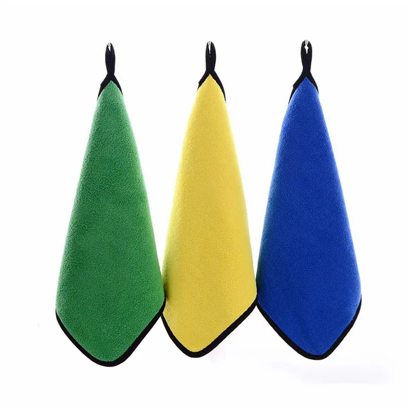 wholesale side coral fleece terry towel clothing magic car cleaning towel