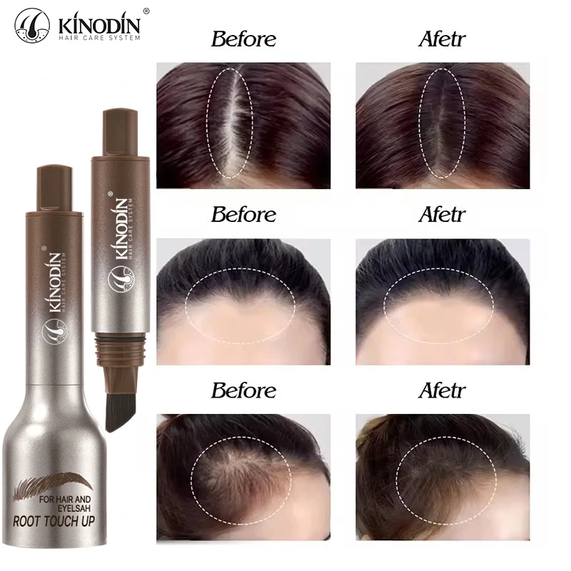 Wholesale Hair Fiber Powder Waterproof Promote Hair Growth Root Touch Up Color Hairline Shadow Powder Hair Loss Concealer Powder