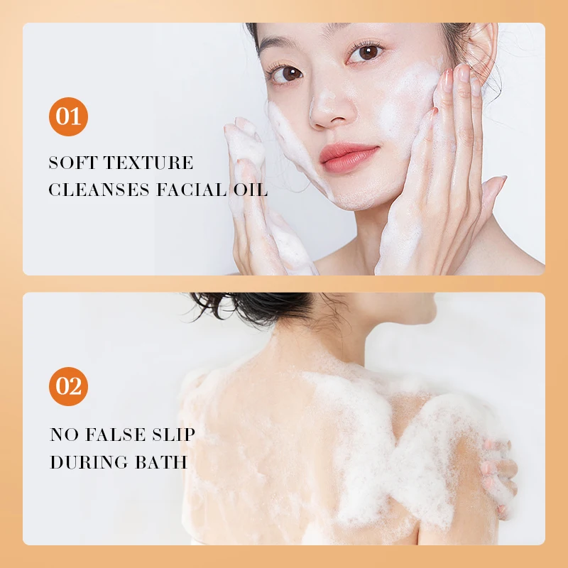 100ML SADOER Turmeric Ginger Soap Skin Brighten Face Cleansing Handmade Essential Oil Soap Body Bath