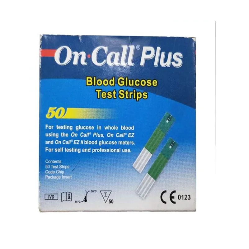Тест-полоска для измерения глюкозы в крови ON CALL PLUS