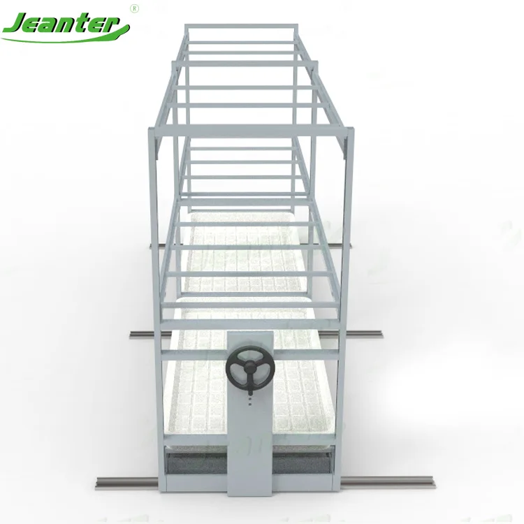 Automatic Micrograms Grow Kit Racks Shelves Farming Movable Hydroponic Vertical Grow Rack