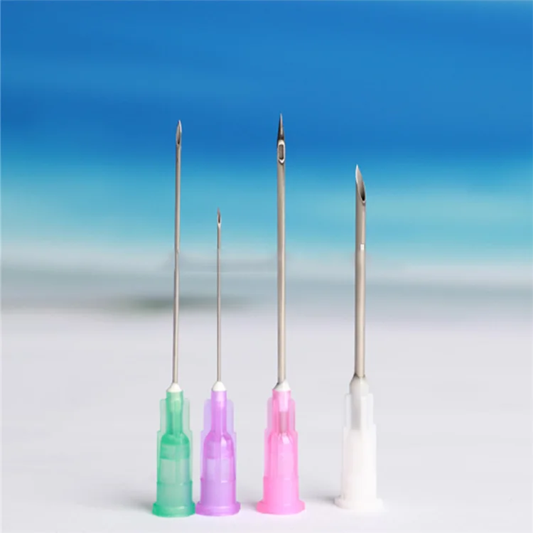 Stainless Steel Tips Disposable Sterile Hypodermic Needle From 16G To 30G Syringes With Safety Needle