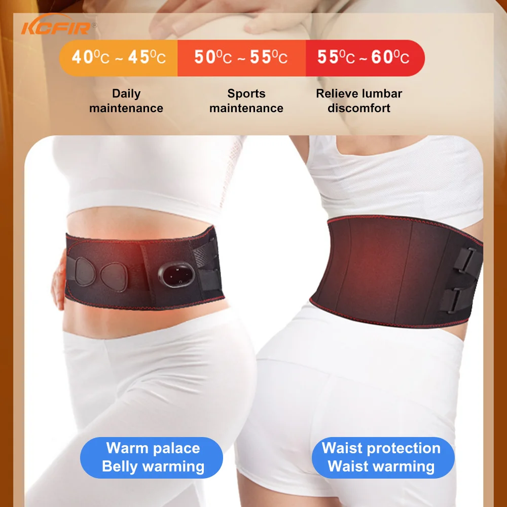 Heating Massage Belt Abdominal Slimming Belt Far Infrared Electric Waist Heating Massager