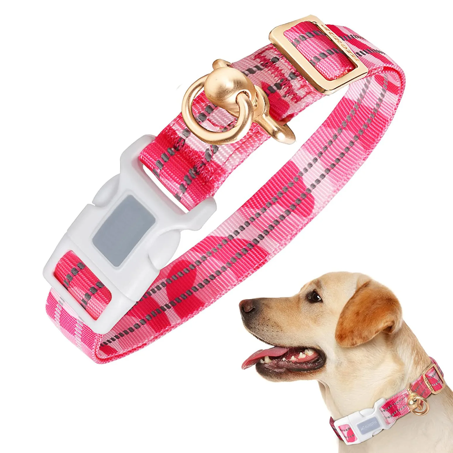 new design Silicone cover pet collar nylon reflective and anti wrapping airtag apples dog gps tracker collar