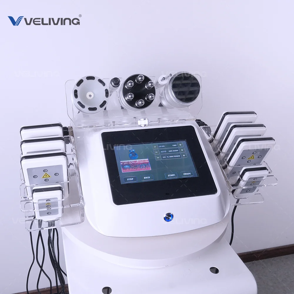 2021 New Vacuum Therapy Massage 6 in 1 Ultrasound S Shape portable rf machine