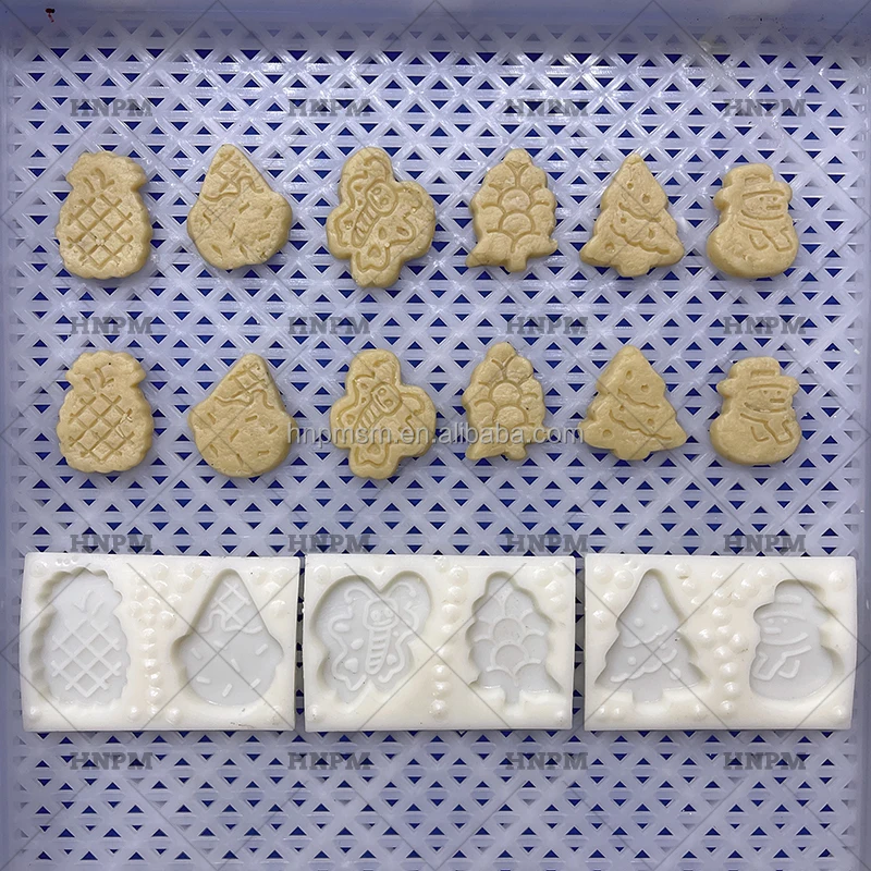 Mini Biscuit Production Line Chocolate Oreo Biscuit Machine PLC Shaping Line Rotary Mould Biscuit Maker