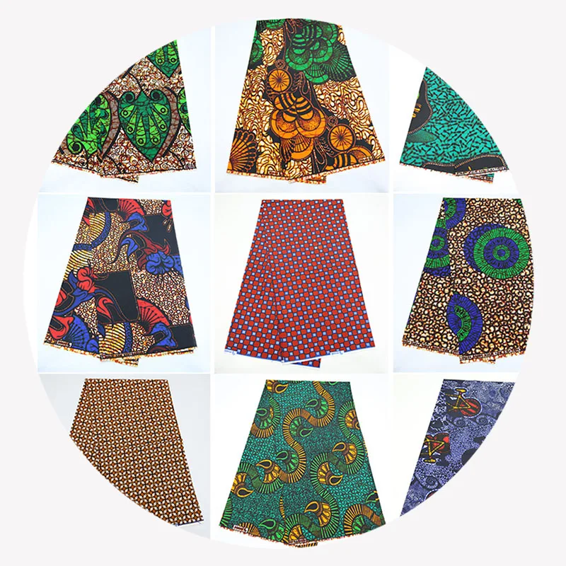 Cotton batik double-sided printed African batik cloth Batik ethnic style African printed cloth