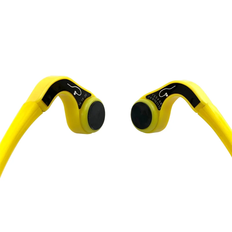 Swimming Efficient Teaching Logo Customized Volume Adjustable Waterproof Working Talking FM Transmitter Bone Conduction Headset