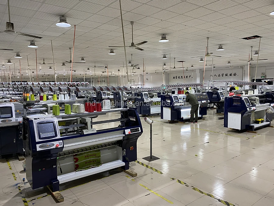 Fully Computerized  Collar and Sweater Machine fully jacquard Supply 3 years Warranty made in China