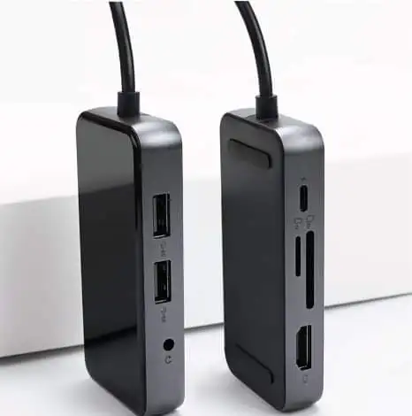 
USB-C 60W PD 3.0 USB 8-pin HUB 