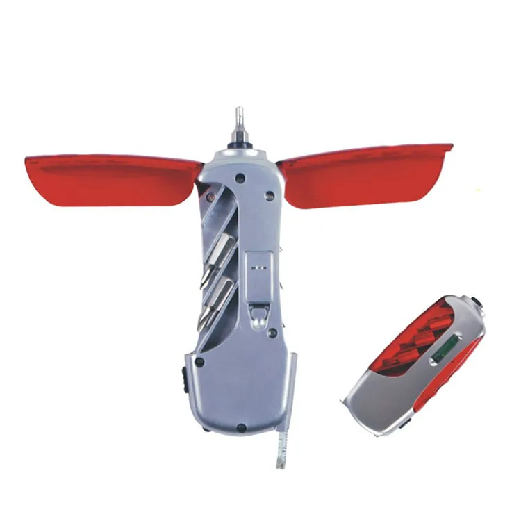 Portable 25 Pieces hand Tools kit Flashlight screwdriver pliers tape measure knife Set