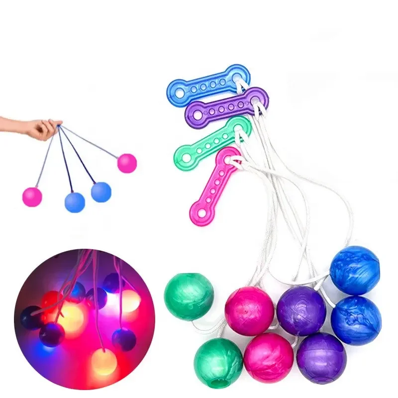 2023 New Pro-Clackers Ball Led Lighting Plastic Sound Noise Maker Clacker Toy Lato Lato Balls