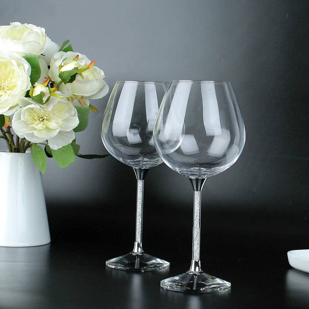 Large Wine Glass Set Long Stem Wine Glasses Logo Bulk Wine Glasses Unique Gifts For Men or Women