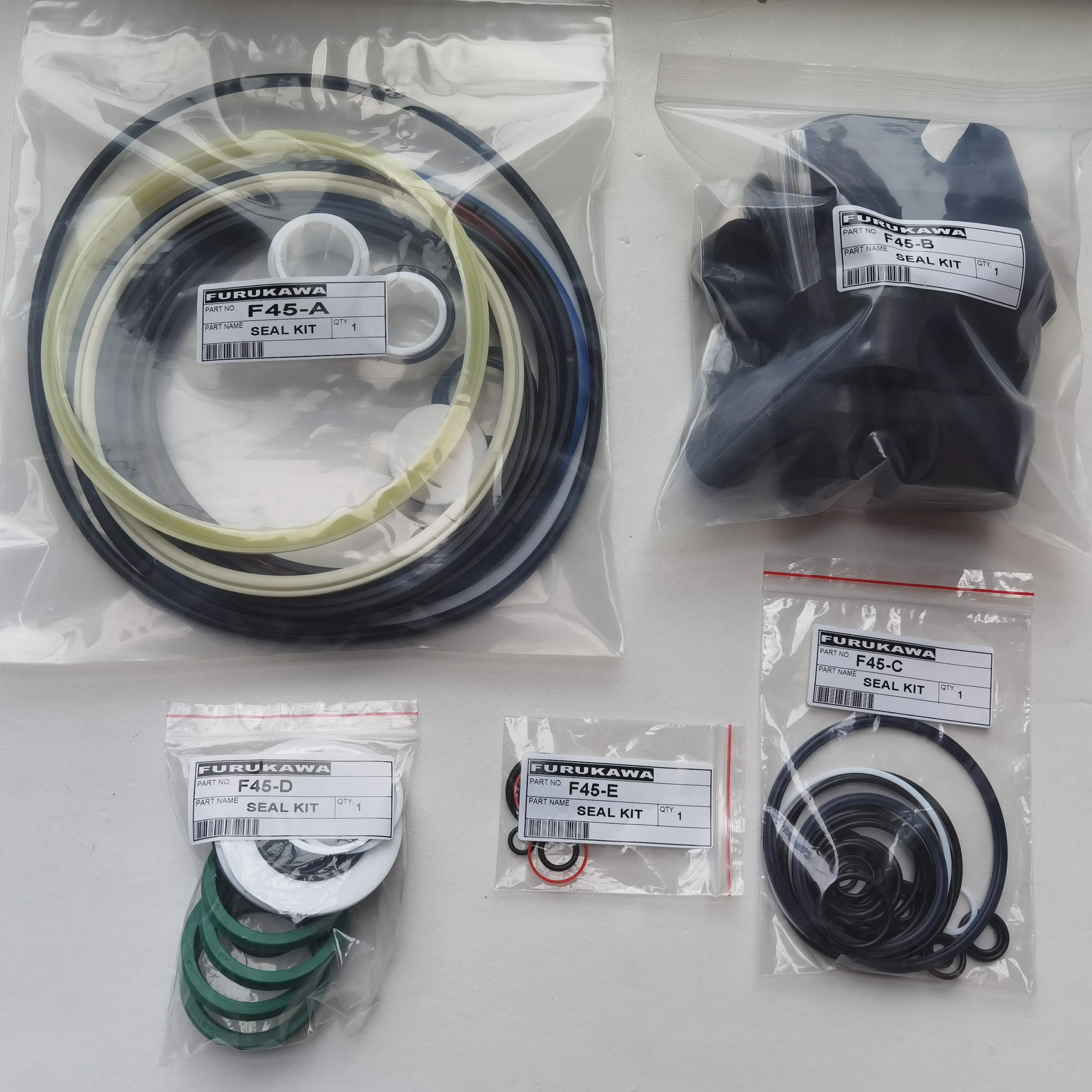 Kent hydraulic breaker stamp kit F45 A B C D E excavator hammer spare part Furukawa KF45 complete set repair seal kits 92034E