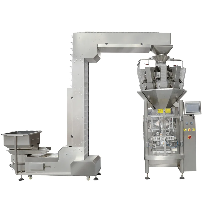 Multi Head/ Liner Automatic Weigher Weighing Packaging Machinery for puffy Food,crisp rice