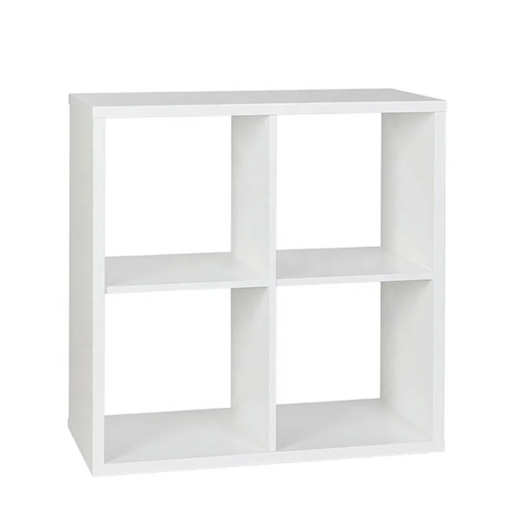 2023 new arrival  book shelf bookcase book shelf cabinet 4 storage cube organizer