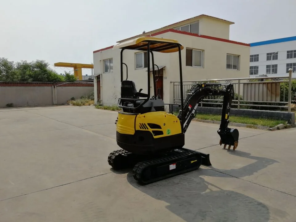 mini track chain excavator 1.8 ton rubber track or steel track