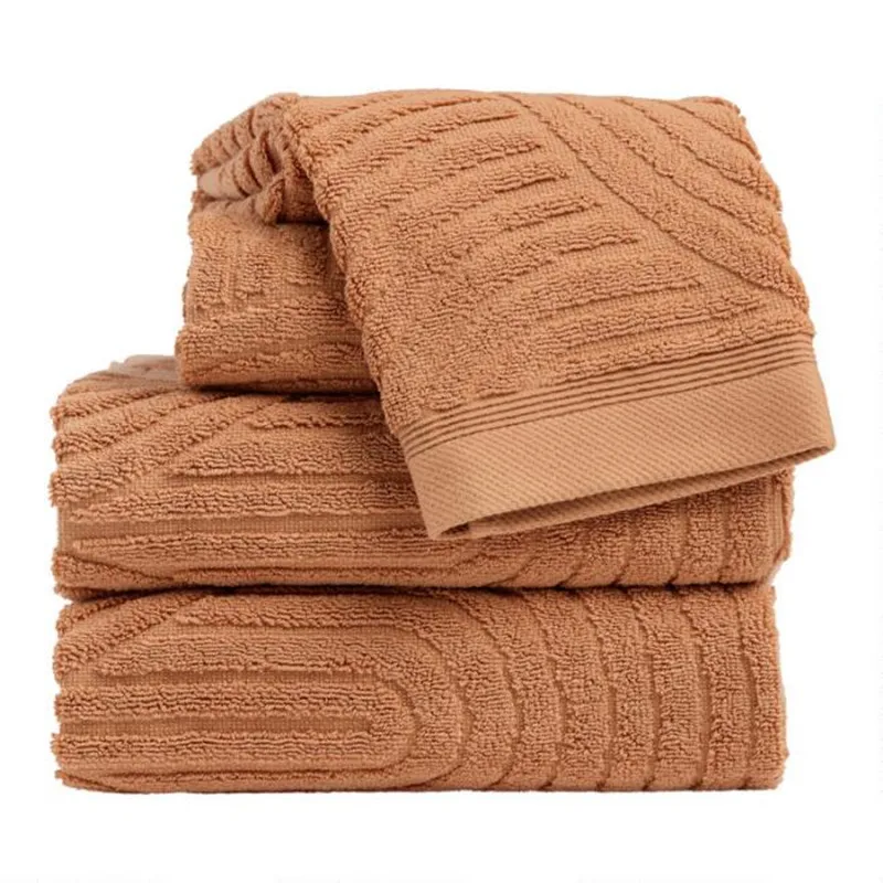 140*70cm Customized Jacquard Towels Bath 100% Cotton Embossed logo Towel for Beach/gym