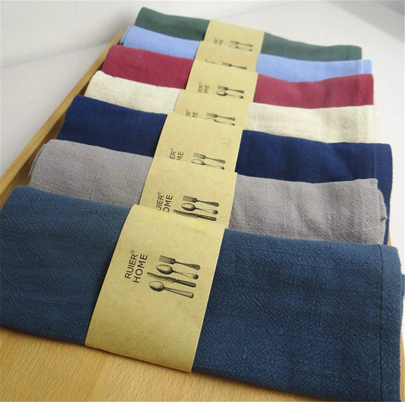  100% Dinnerware Table Napkin Product Natural Linen Viscose