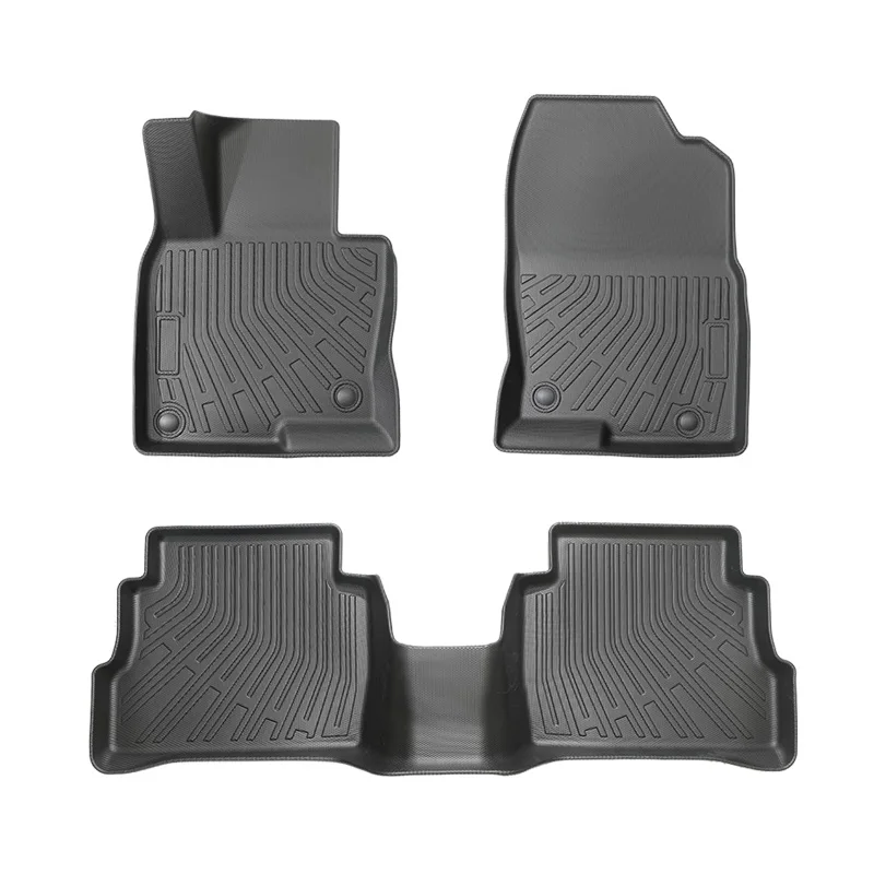 MAZDA CX-5 All-Weather Rubber Car Floor Mats TPE Material with Cyberpunk Design Style Including Trunk Accessories