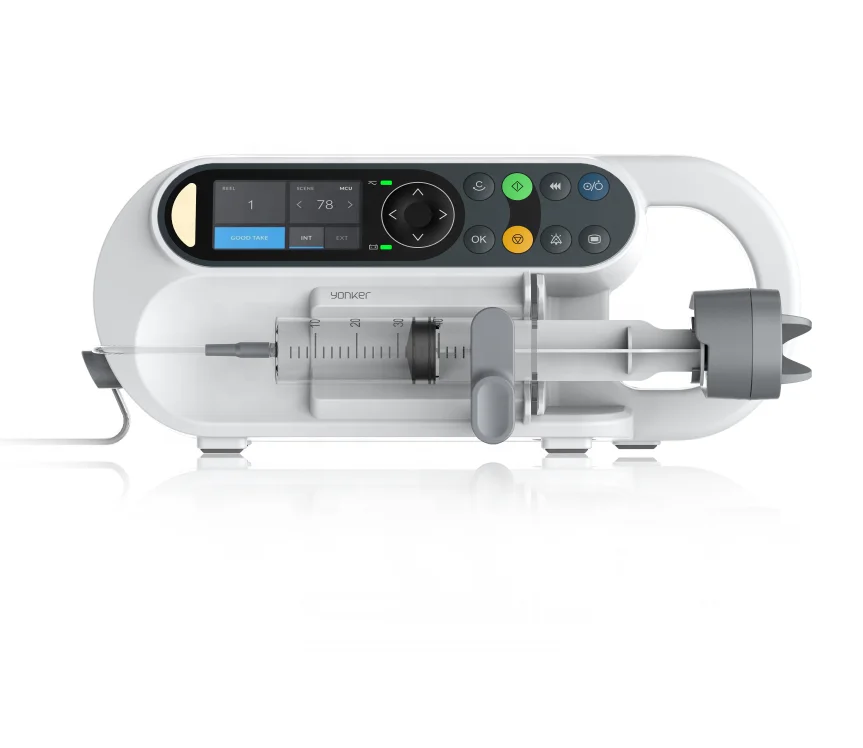 OEM medical equipment injection pump single channel double channel syringe pump with drip sensor and drug library in icu/ccu