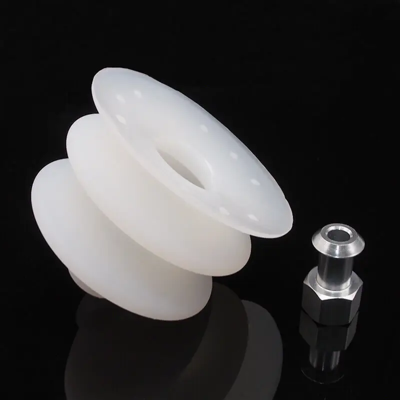 PCG-90 9cm 3 layer 2.5bellow pneumatic vacuum rubber suction cup VMQ air cupping