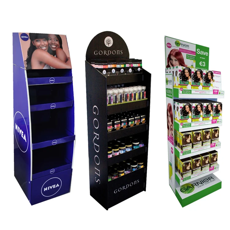 Картонная подставка под заказ для демонстрации лака ногтей блеска