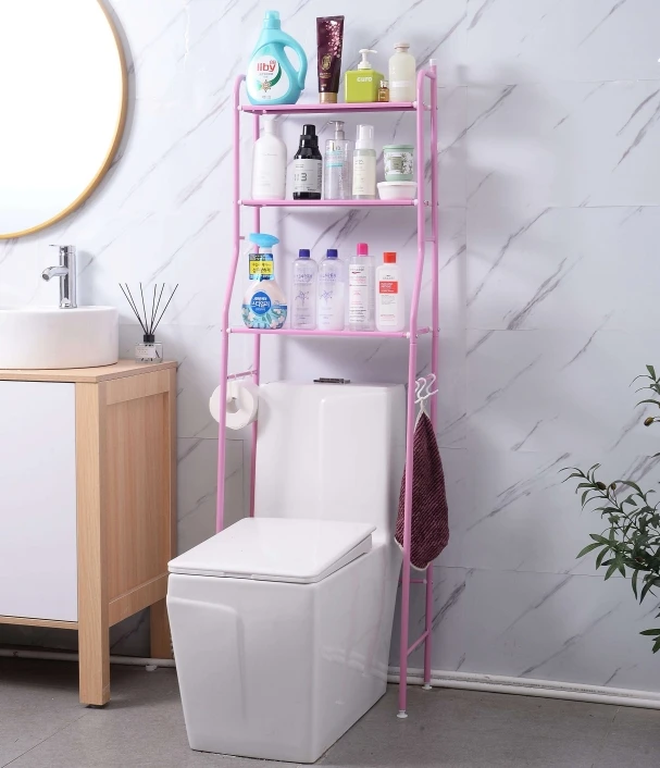 Adequate Inventory Multilayer Storage 3 Layers Space Over The Toilet Storage Bathroom Rack