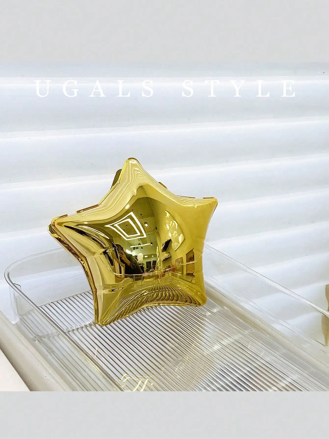 New wedding noble minaudiere new pink ladies party handbags lady colour star shape acrylic clutch bag evening bags