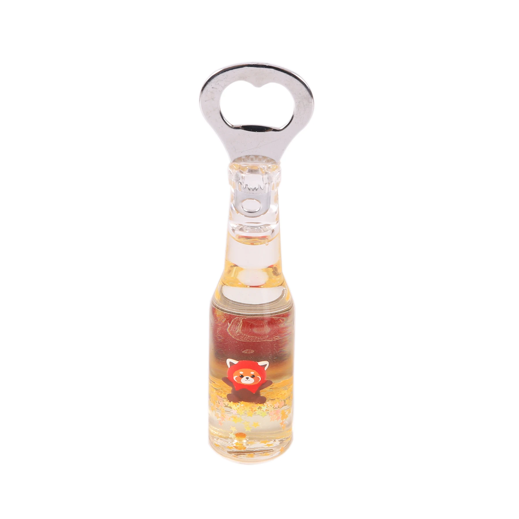 Promotional Souvenir Acrylic Beer Shape Customized Bottle Opener Refrigerator Magnet