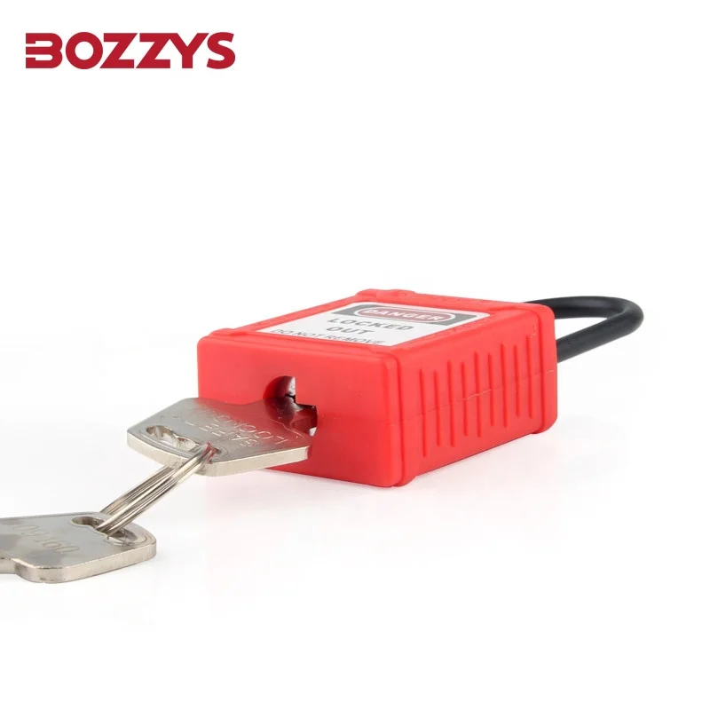BOZZYS non-conductive Nylon safety lockout padlocks with master key for industrial environments conductive areas