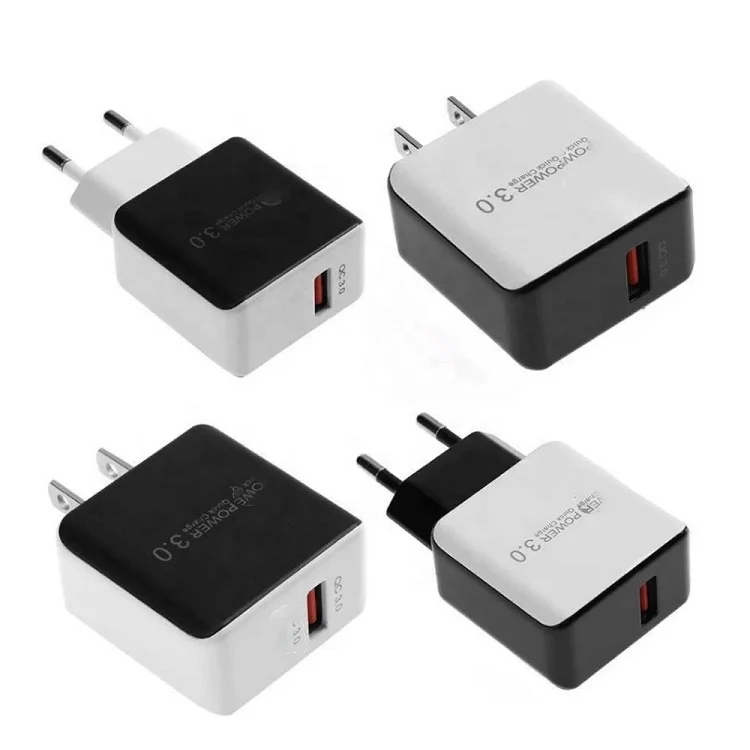 18W 3A QC 3.0 USB Quick Charging Wall Charger Adapter Portable Fast Charger For Mobile Phone