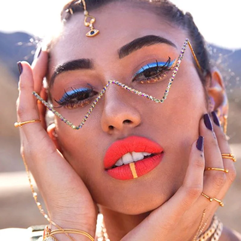 Простая оправа для очков с буквами V Женская Роскошная со