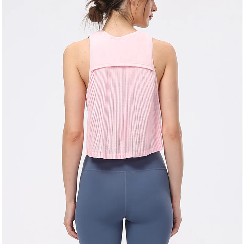 Women Gym Athletic Yoga Tops Sleeveless Activewear Singlet Workout Tank Tops Racerback Sports Shirts Running Vest
