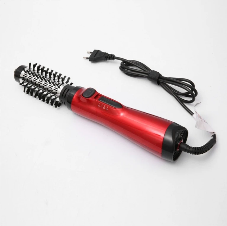 2024 Electric Hair Curl Styler 360 degree Rotating 2-in-1 Titanium Blow Dryer Brush for All Hair Types Hot Air Brush in One