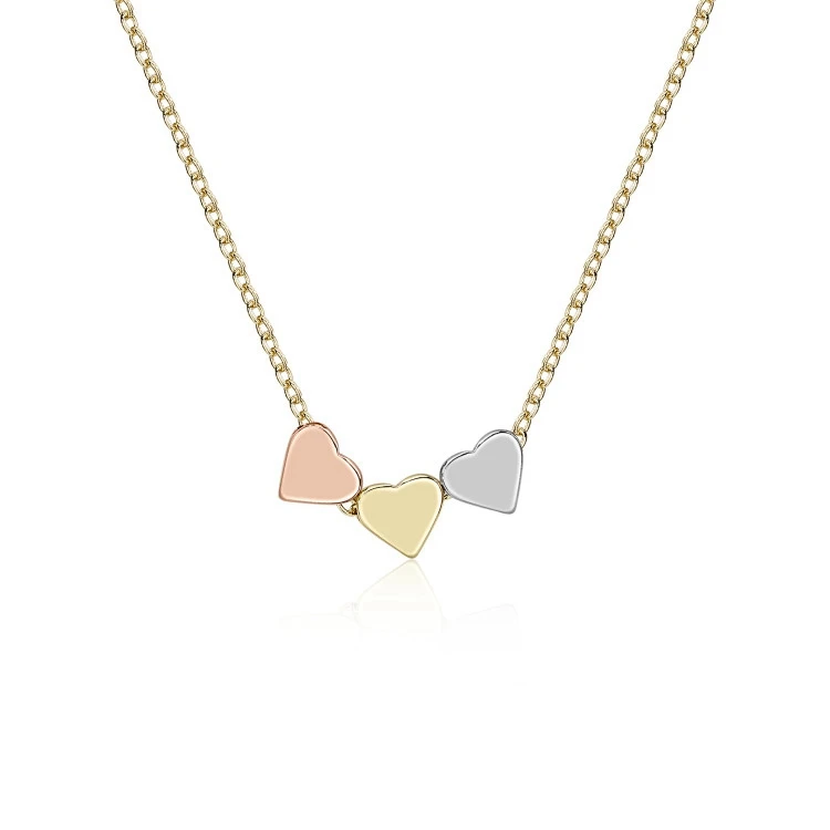 Wholesale Price Royi Jewelry  Simple Tiny Cute Design Brass Pendant Heart Necklace