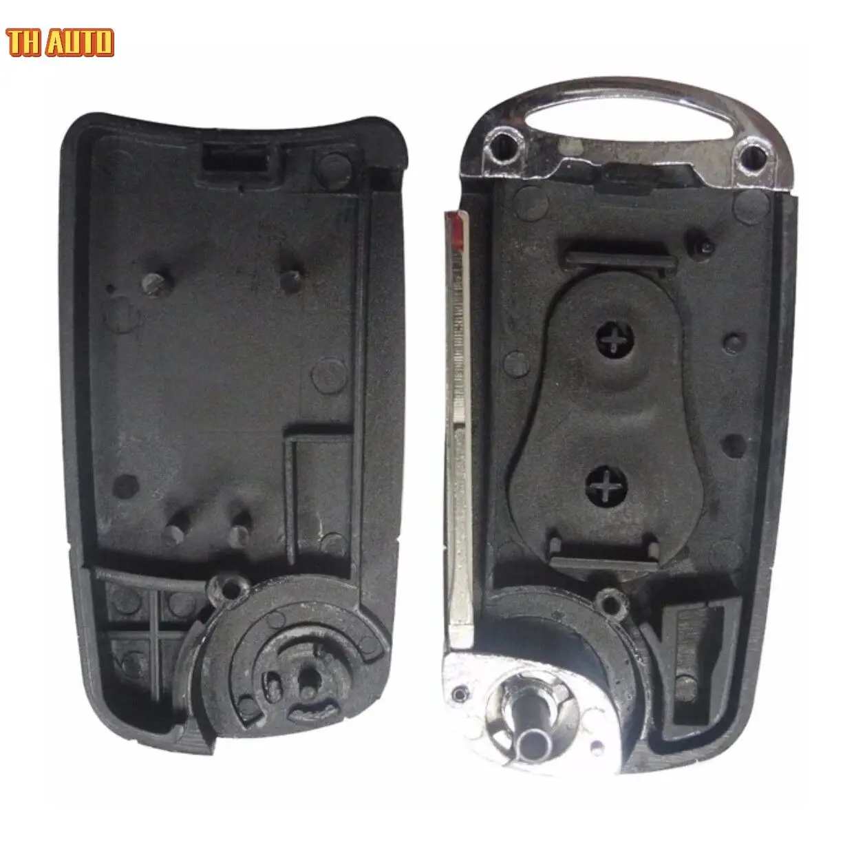 
OHERE For Ssangyong Remote Modify Folding Flip Key Fob Shell Case 2 Button For Actyon SUV Kyron Rexton Car Styling Upgrade 