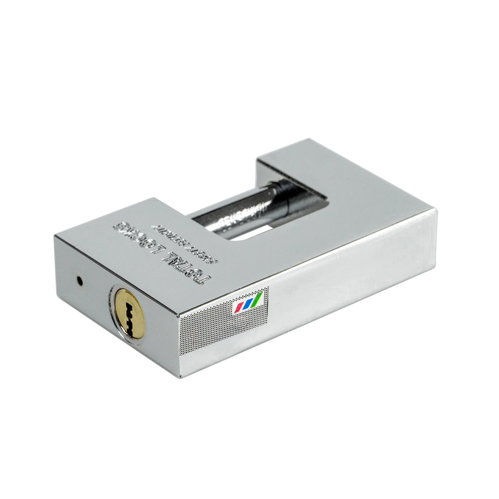 70mm CP color Chrome Plated Rectangular Padlock Pad locks Solid Heavy Duty Door Lock square iron lock