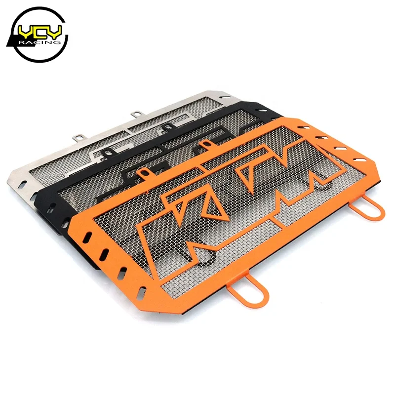 Motorcycle parts radiator protection cover mesh grid metal radiator protection cover for KTM DUKE 390 250 2017-2021