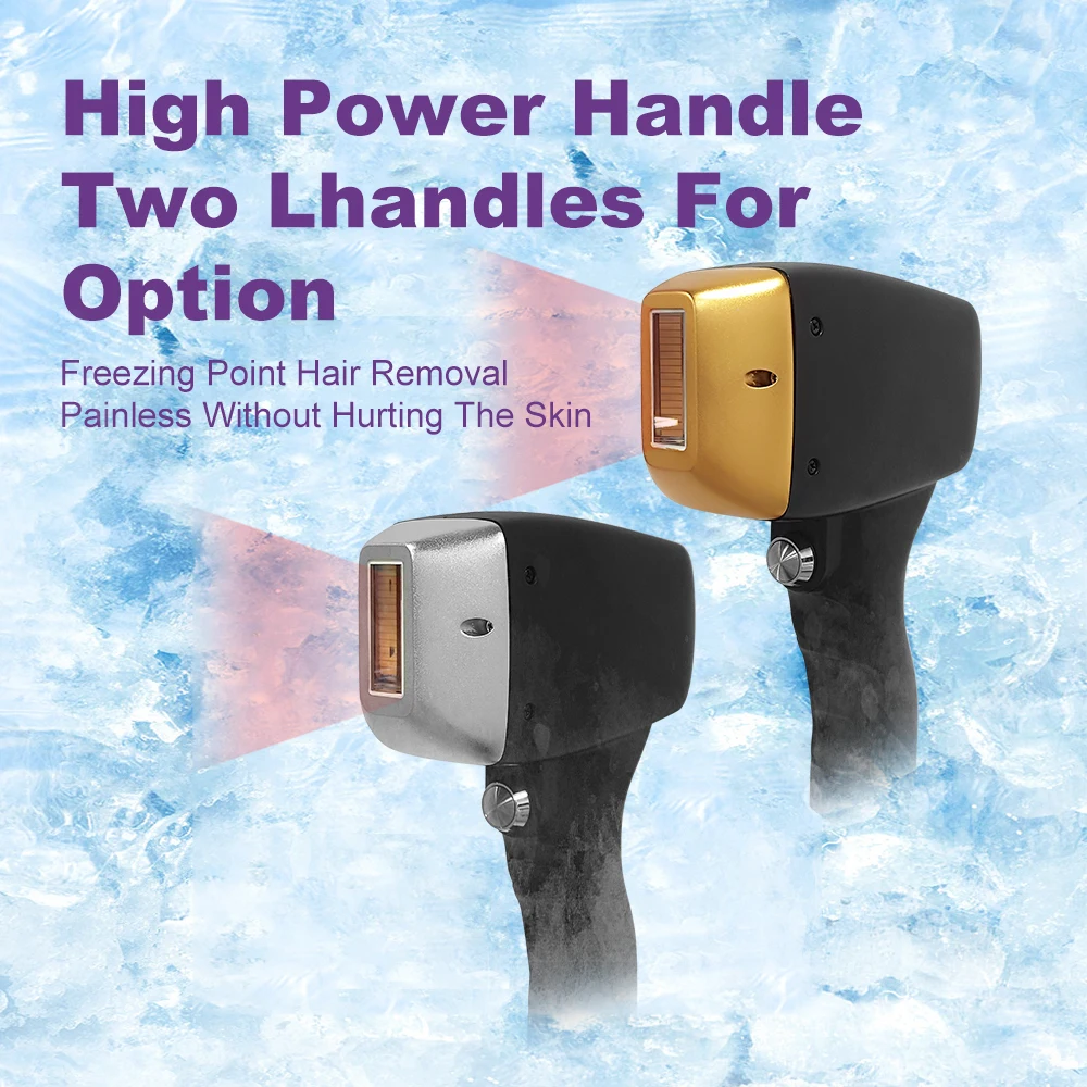 Vertical Permanent Ice Platinum 808 nm Titanium Beauty Equipment Diode Laser Hair Removal Machine