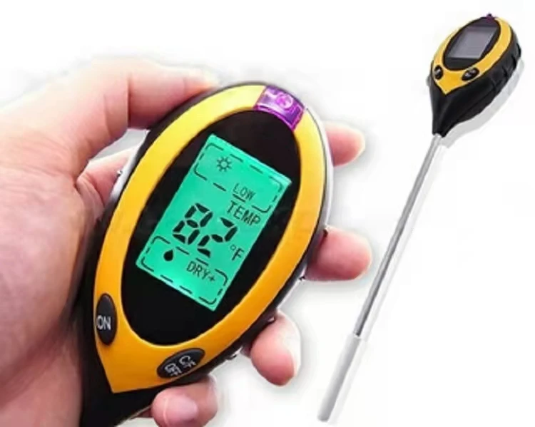 Moisture Meter Light Meter For Plants Crops Flowers Vegetable Soil Ph Meter 4-In-1 Soil Tester
