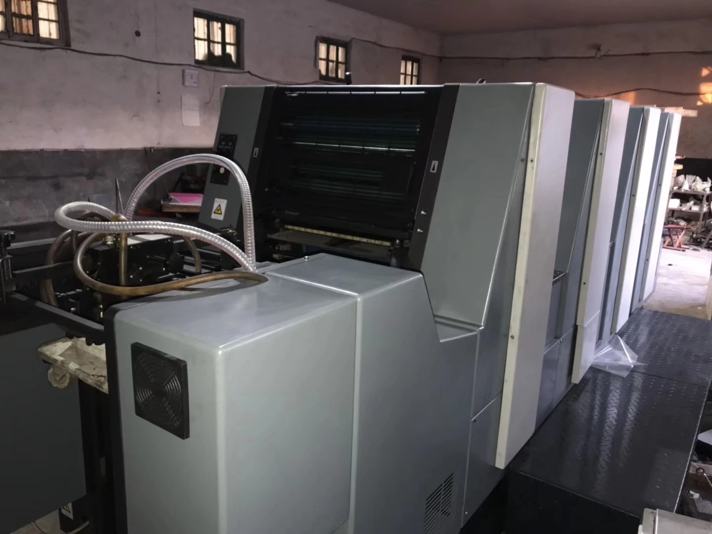 cardboard used 4 color offset printing machine