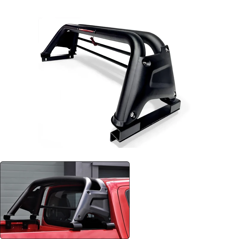 Для Mitsubishi L200 серии Triton 2005-2024 черный рулонный стержень с боковыми вставками ABS