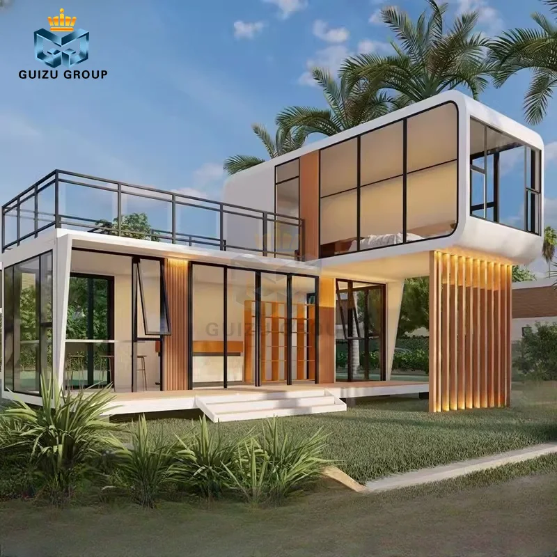 Prefab House Living And Working Apple Cabin Customized Outdoor Modern Popular Tiny House Mobile Working Container House