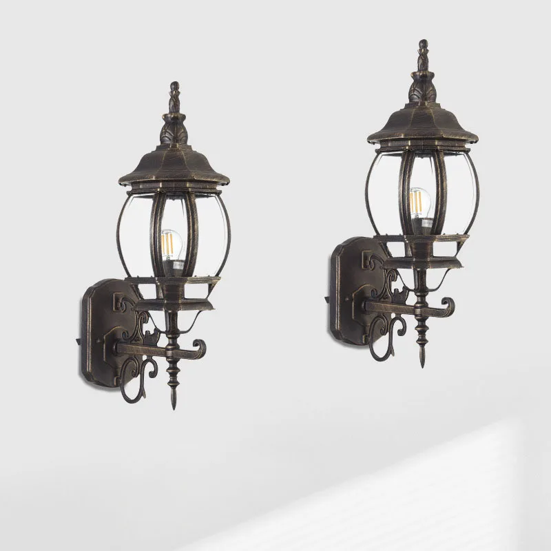 High quality aluminium classical modern indoor loft antique vintage garden wall lamp LED outdoor wall light lamp
